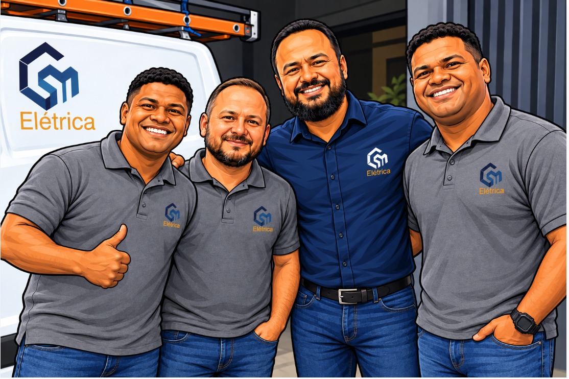 Equipe CSM Elétrica realizando manutenção